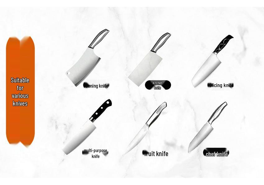 Electric Rechargeable Kitchen Knife Sharpener with Whetstone - Automatic and Fast