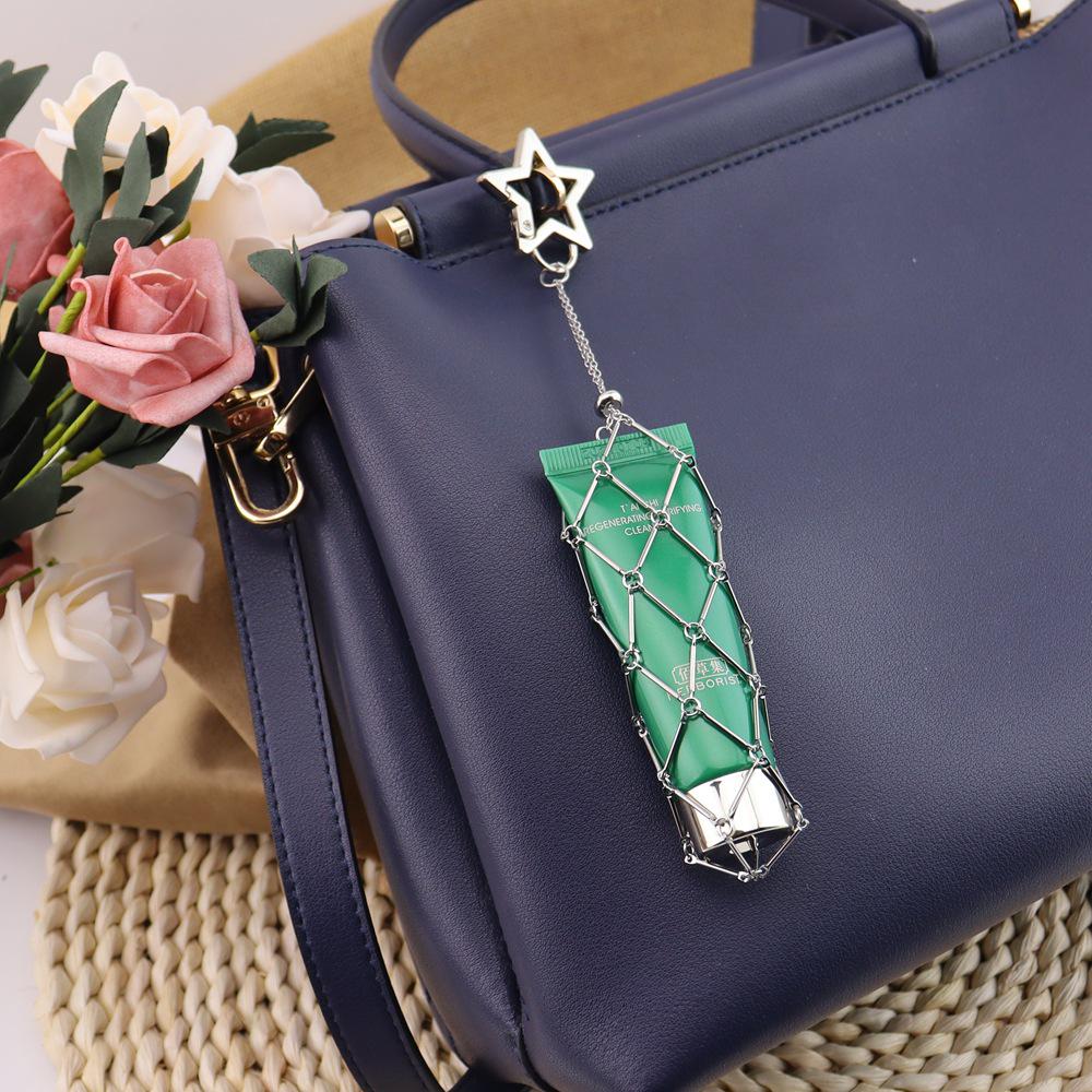 Original Fashion Metal Mesh Crossbody Bag Charm and Keychain Accessory