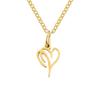 St. Delan Versatile 26-Letter Stainless Steel DIY Necklace Pendant