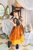 Clearstone Cosplay Halloween Melody Orange Dress, Kids, 120cm, Girls,