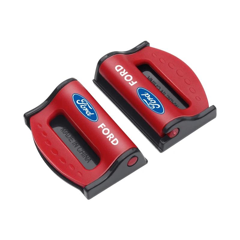 

Hot New Car Safety Seat Belt Buckle Clip Seatbelt Stopper Adjuster Car Strap Clips For Ford Fiesta MK7 2012 2013 2014 2015 2016
