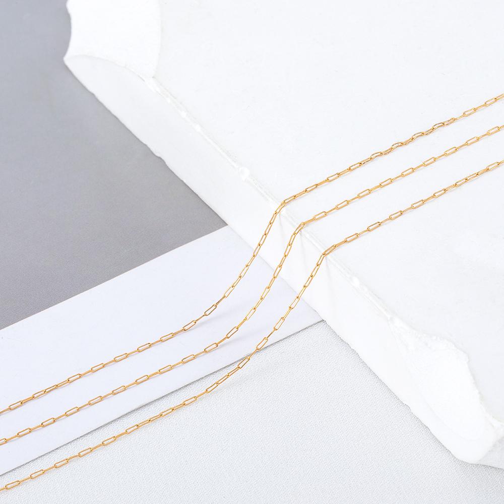 2Meters Multi-Style Stainless Steel Gold Color Link Chain for DIY Women Man Bracelet Necklace Chains Jewelry Making Accessories