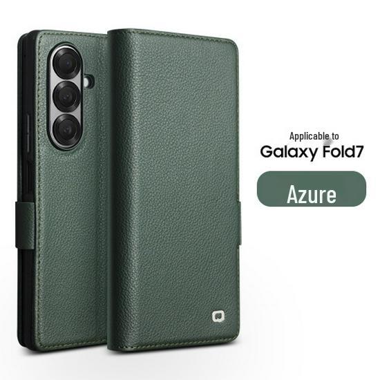 Étui à rabat magnétique en cuir véritable Chali pour Samsung Galaxy Z Fold7