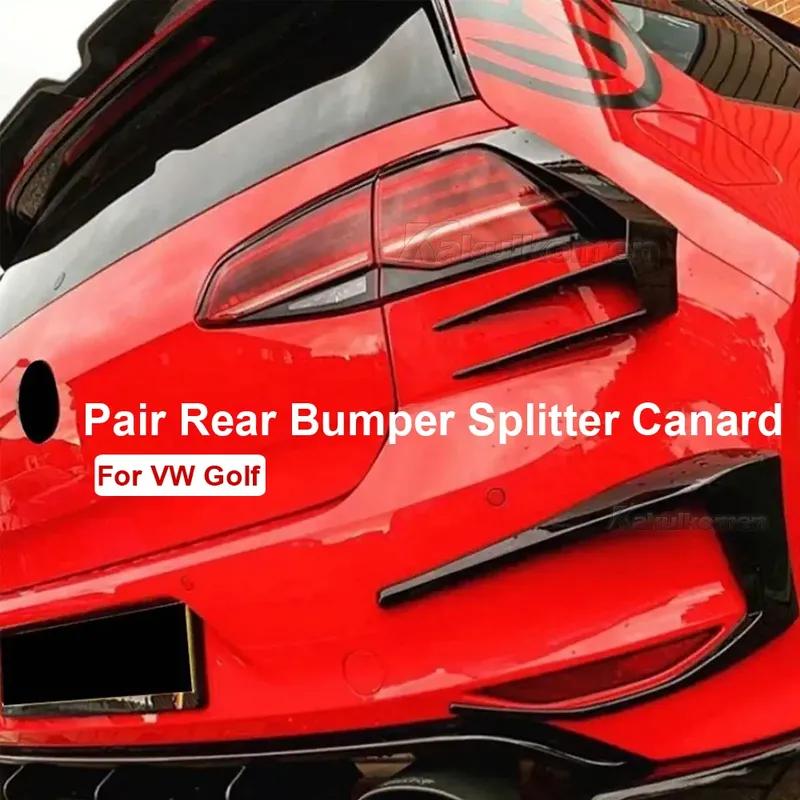 1 pár rozdělovač zadního nárazníku canard pro VW Golf 7 7.5 MK7 MK7.5 GTI R GTD R400 2012- spoiler zadního světla brzdové světlo lišta