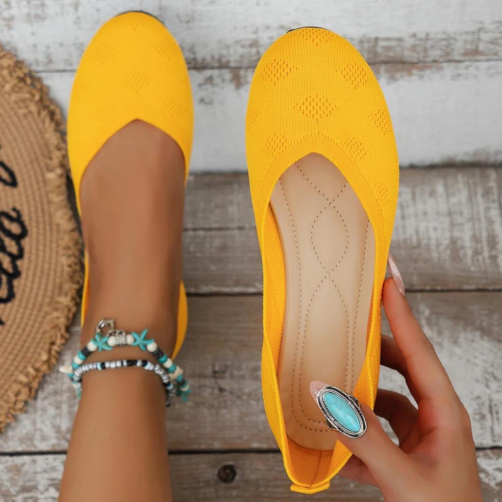 Fashion 2025 Spring Summer Autumn New European and American Large Round Toe Flat Sole Single Shoes Women's Shallow Mouth Casual Shoes