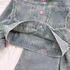 Girls Clothing Sets Spring Autumn Children's Clothing Cute Denim Jacket Cardigan Straight Leg Jeans Kids Suit