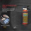 Car Trunk Mesh Organizer Tail Storage Net Seat Back Pocket Universal Bag Magic Tape Network Interior Car Accessories