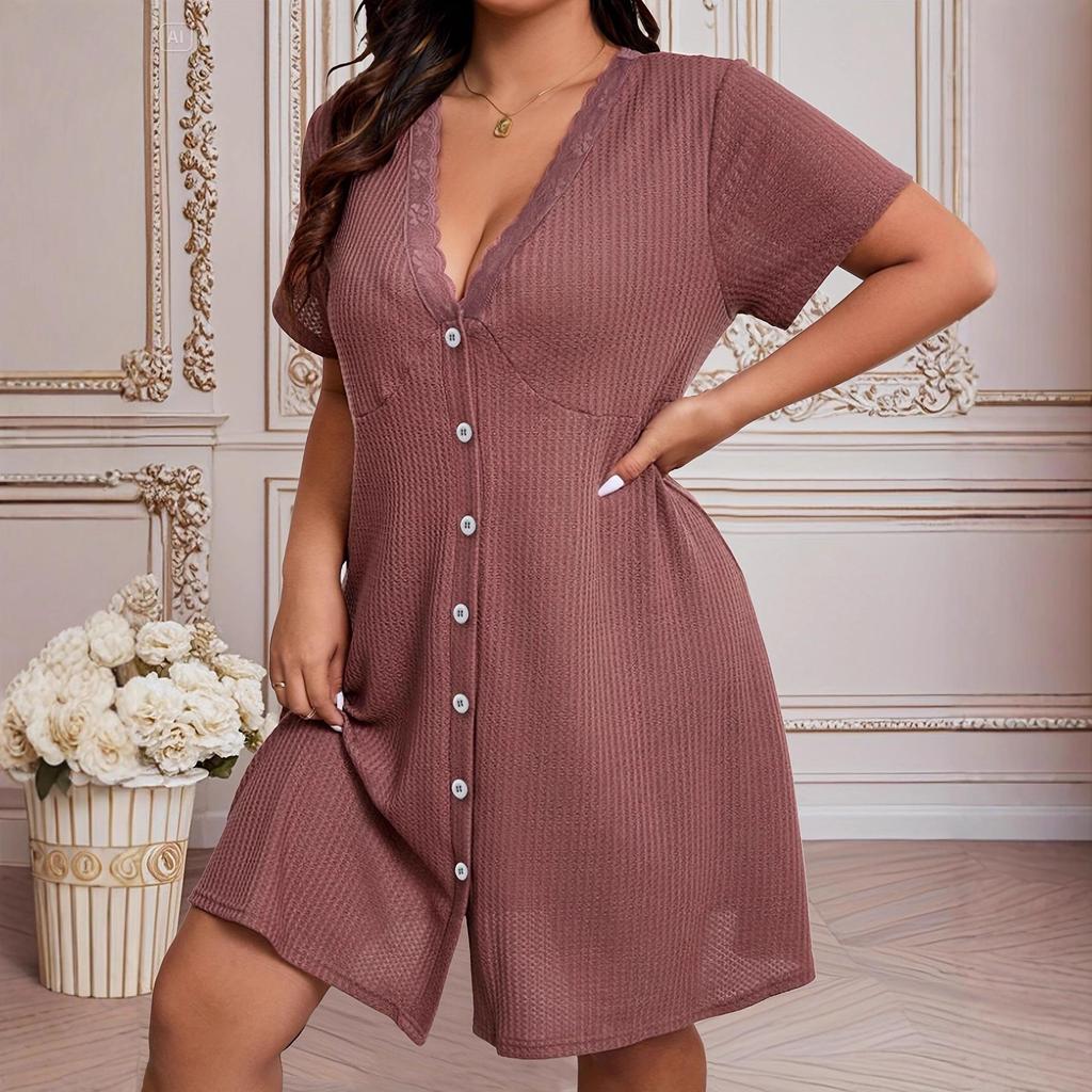 Summer Women's Fashion Dress: Sexy, Casual, Comfortable Short Nightgown