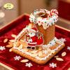 Handbags Decorative Charms Cartoon Santa Claus Acrylic Keychain, Double-sided Christmas Key Festive Car Accessories Ring, Pendant Charm for