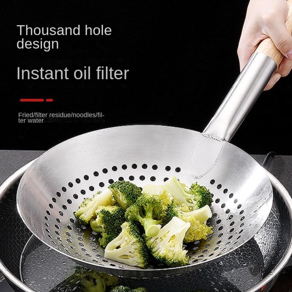Easy To Clean Oil Flour Noodle Dumplings Sieve Multi-Functional Food Strainer  Kitchen Tools