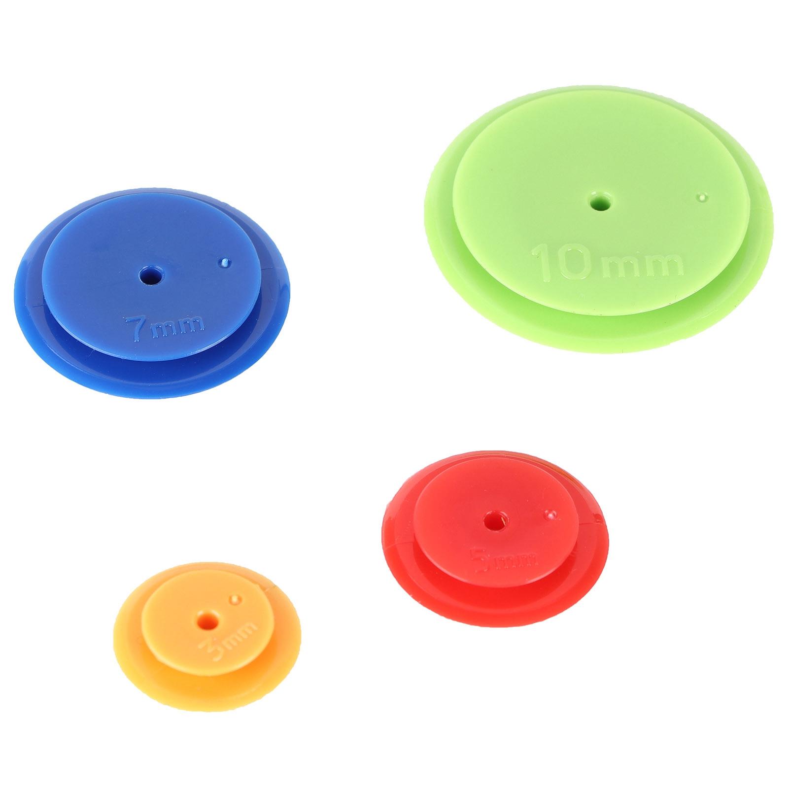 

4pcs Tracing Wheels DIY Colorful Plastic Round Seam Admission Marker Set for Quilting Sewing Space Stitching Craft