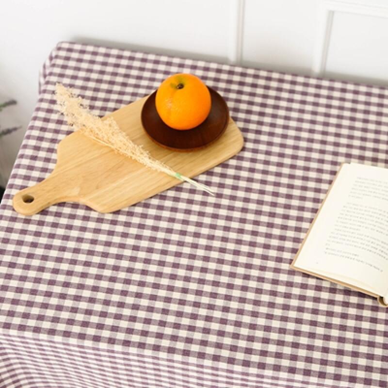 Melancheck Cotton Tablecloth - 5 Colors for 2 People