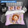 Set Biancheria da Letto 3 Pezzi Princess Sofia K-pop Music Group, Ideale per Camera da Letto, Dormitorio, Include Copripiumino e 2 Federe, Regali per Fan