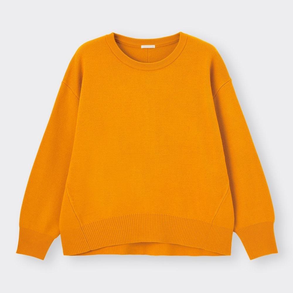 

GU Свитер оверсайз с круглым вырезом и длинными рукавами