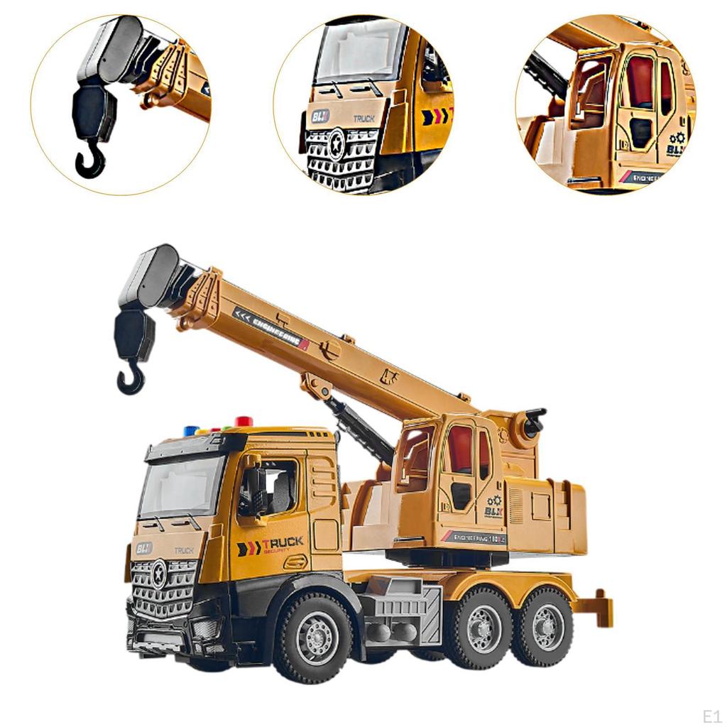 Crane Truck Toy Construction Engineering Vehicle Gifts Diecast Model