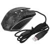 Mouse Wired Colorful Glowing Gaming USB Ultra Accuracy Internet Computer Accessories(Black )