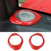 Car A-Pillar Loud Speaker Decoration Cover Ring Trim Frame Stickers for Jeep Wrangler JK 2015 2016 2017 Interior Accessories