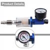 Air Regulator Gauge Oil Water Trap Filter Pneumatic Tools Copper Core