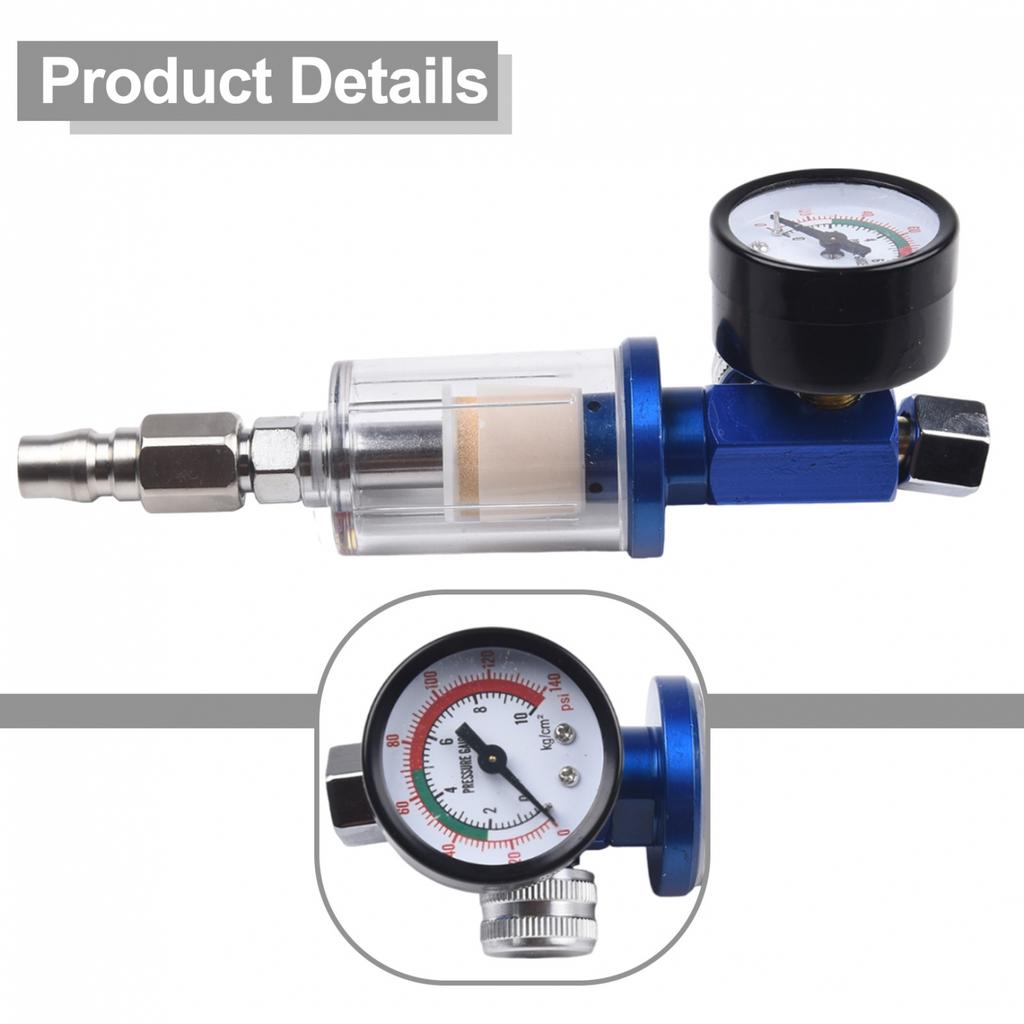 Air Regulator Gauge Oil Water Trap Filter Pneumatic Tools Copper Core