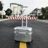 HANDUNYOU Top-Opening Aluminum Frame Carry-On Luggage
