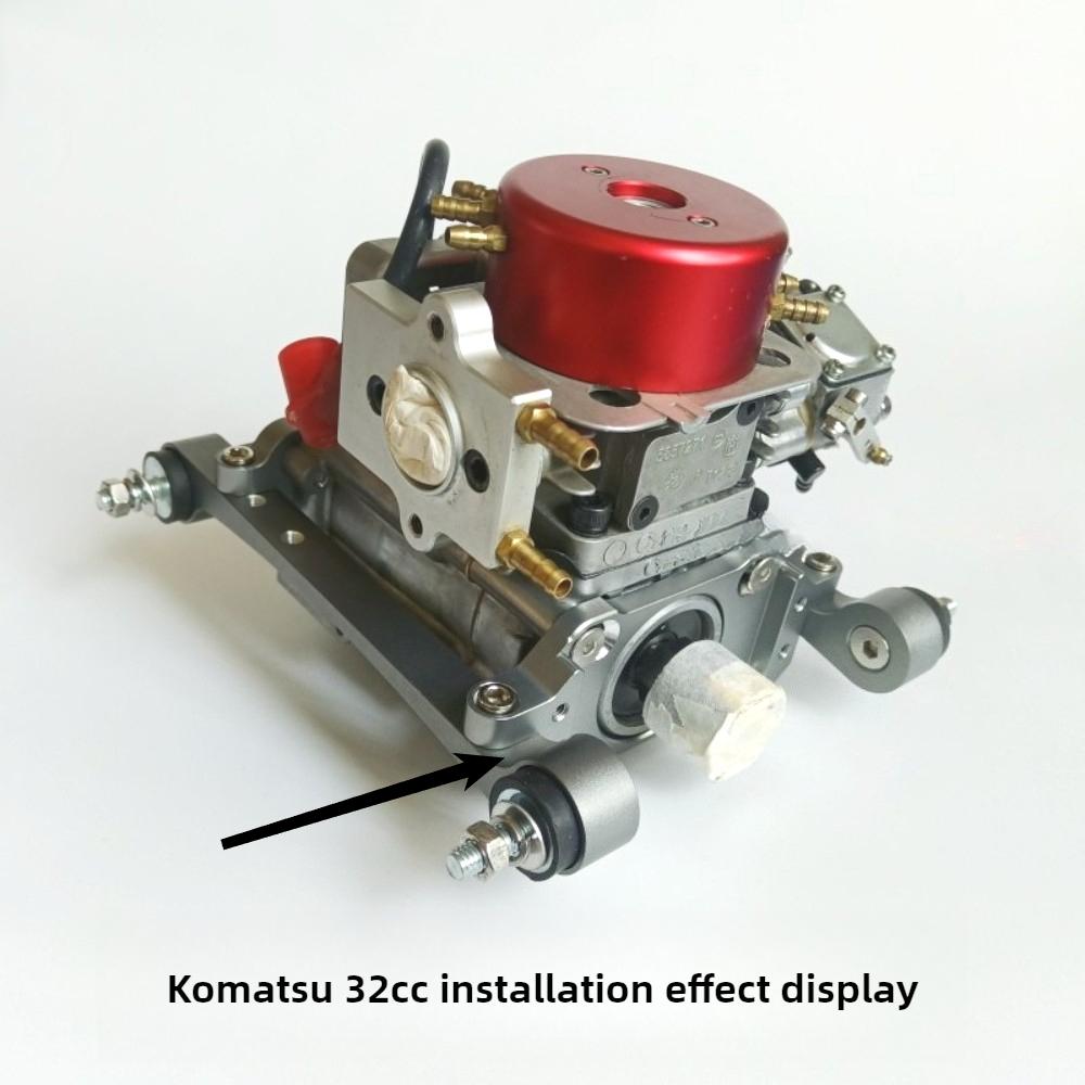 26 29 30 32cc Engine Bracket Aluminum Alloy Boat Model Engine V-boat O-boat Mount Side Exhaust Engine Accessory Bracket.