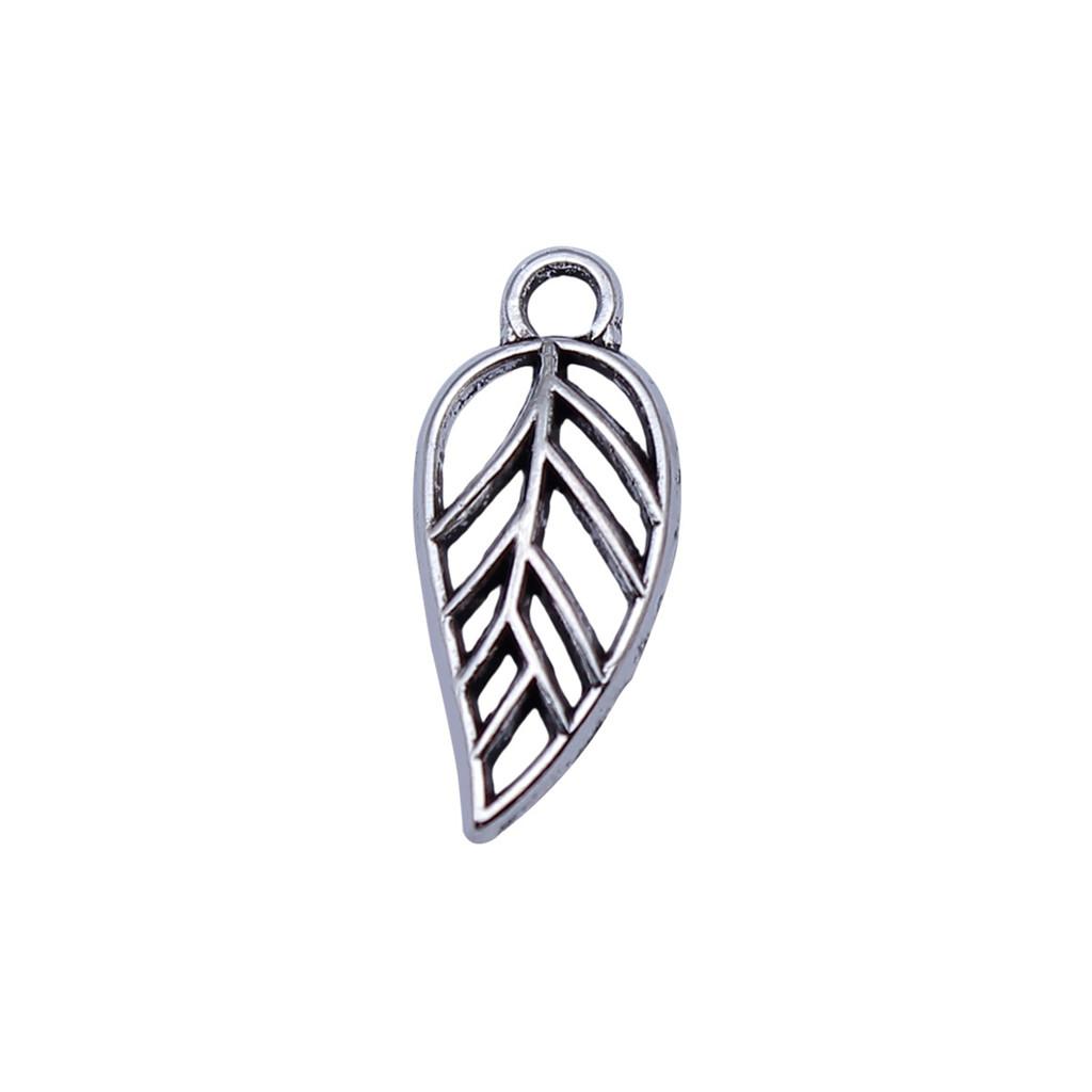 Filigree Leaf Charms Antique Alloy Pendants For Nature Inspired Jewelry
