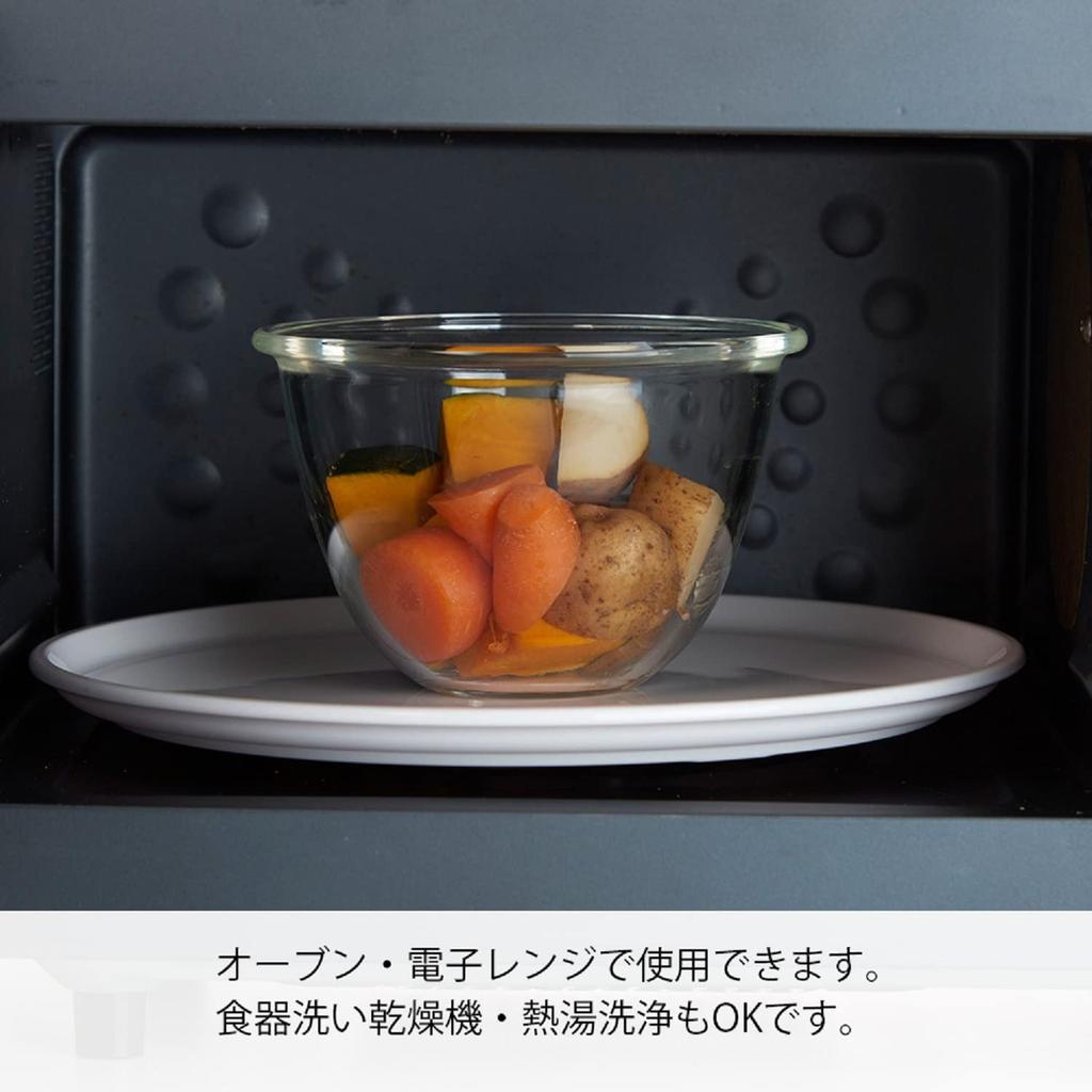 Hario Heat-resistant Glass Bowl Transparent Made In Japan MXP-3704 Set of 3