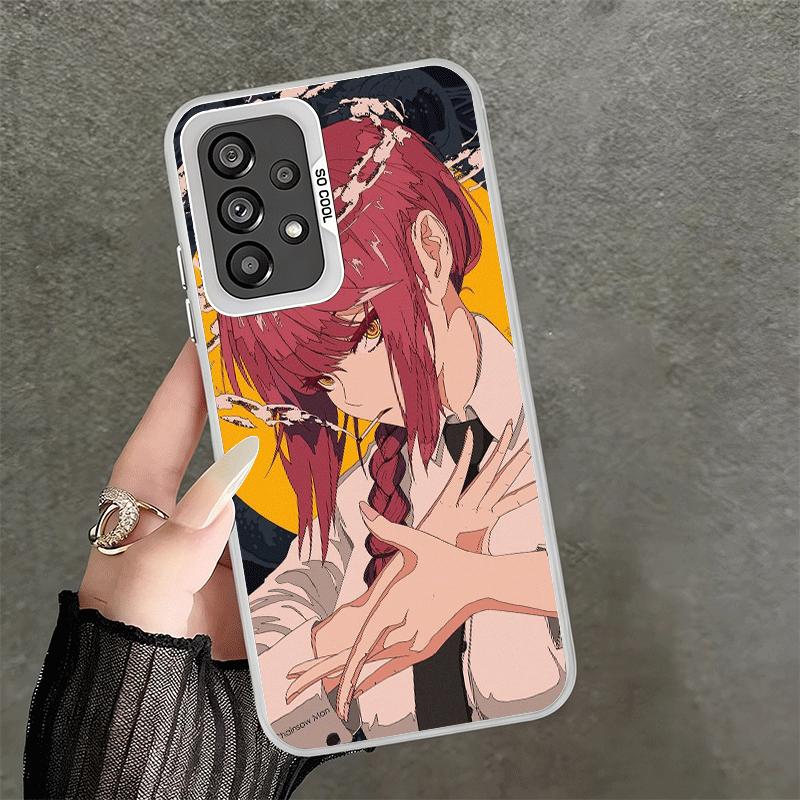 Anime Character Makima CSM Soft Phone Case for Samsung A17 A16 A15 A14 A13 A57 A56 A55 A54 A53 A37 A36 A35 A34 A33 A26 A25 A24 A