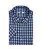 Dagseusyeocheu Linen Blend Easy Care Small Check Stretch Short Sleeve Shirt_Dls1Shcs104N1