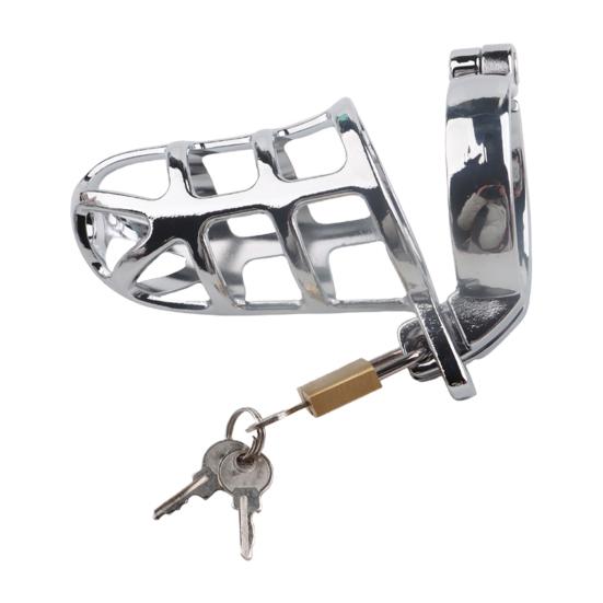 Penis Chastity Device Polishing Meticulous Workmanship Stainless Steel Male Chastity Device Belt for Sex