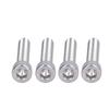 4Pcs Hex Bolt Socket Cap Screw A2 Stainless Steel 1.25mm Fine Pitch Fastener HardwareM10x50
