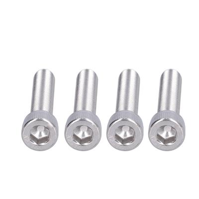 4 Piezas Tornillo Hexagonal de Cabeza Cilíndrica Acero Inoxidable A2 Paso Fino 1.25mm Herraje de FijaciónM10x50