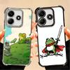 Cute Cartoon Frog Plating Phone Case For Xiaomi Poco X5 X6 X7 X8 Pro Max F8 Ultra F7 M8 M7 M5S Redmi 15C 15 14C 13C 13 X3 12C F6