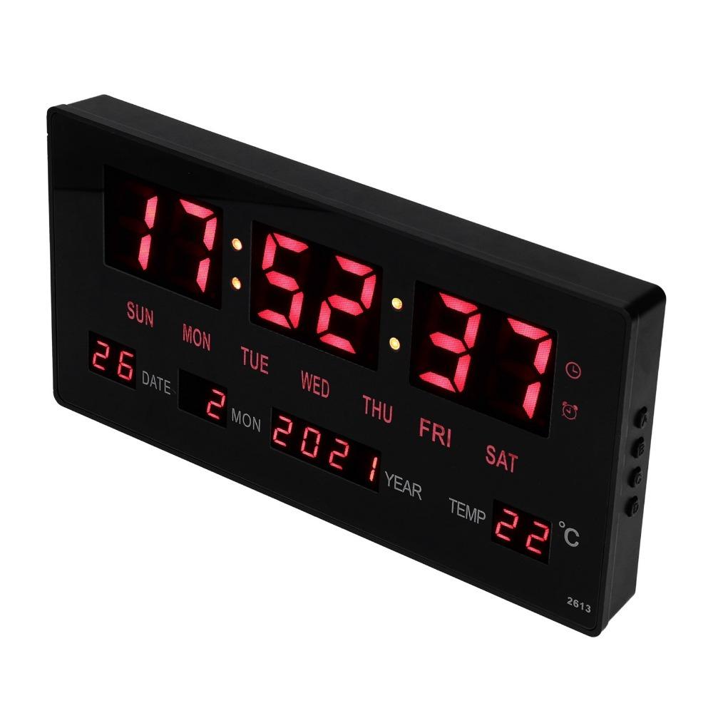 Accurate Timekeeping Digital Wall Clock LED LED Electronic Date Clock Kitchen Wall