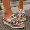 Summer Wedges Slippers Women Brand Flats Sandals Slingback Flip Flops Shoes Woman 2025 Trend Casual Slides Fashion Zapatos Mujer