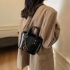 2025 new bag women's bag trendy fashion small square bag popular plush pendant shoulder messenger bag premium feeling bag