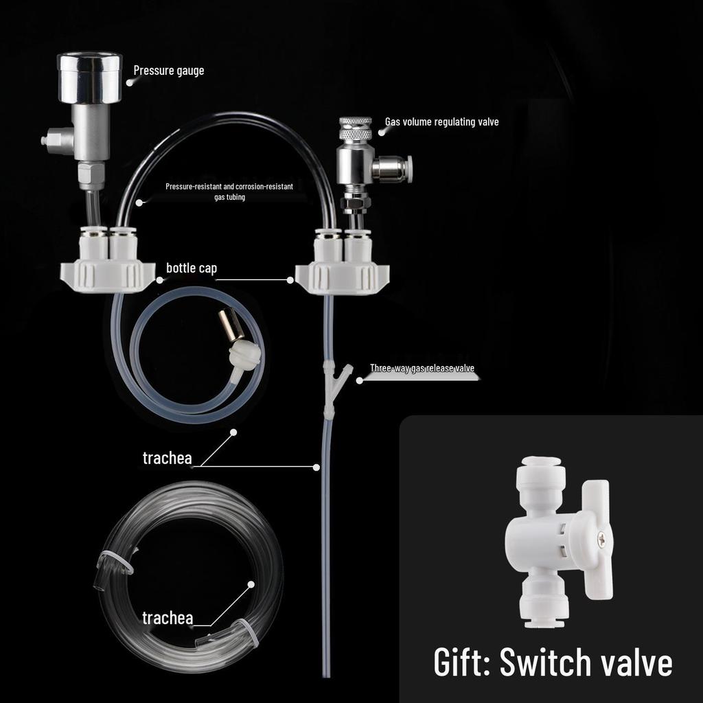 Creative CO2 Generator Kit for Aquariums - DIY Carbon Dioxide System with Solenoid for Aquatic Plants