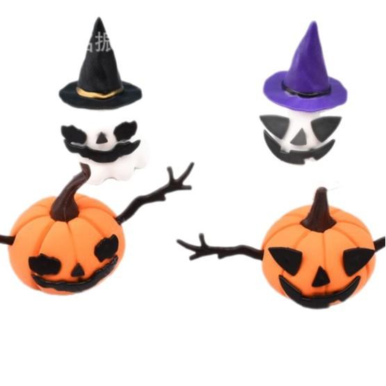 Pumpkin Ghost Clay Kit, Halloween Decoration Mini Creative Figurine, Kids Craft Toy Gift