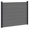 WPC and Aluminum Fence Panel Gray