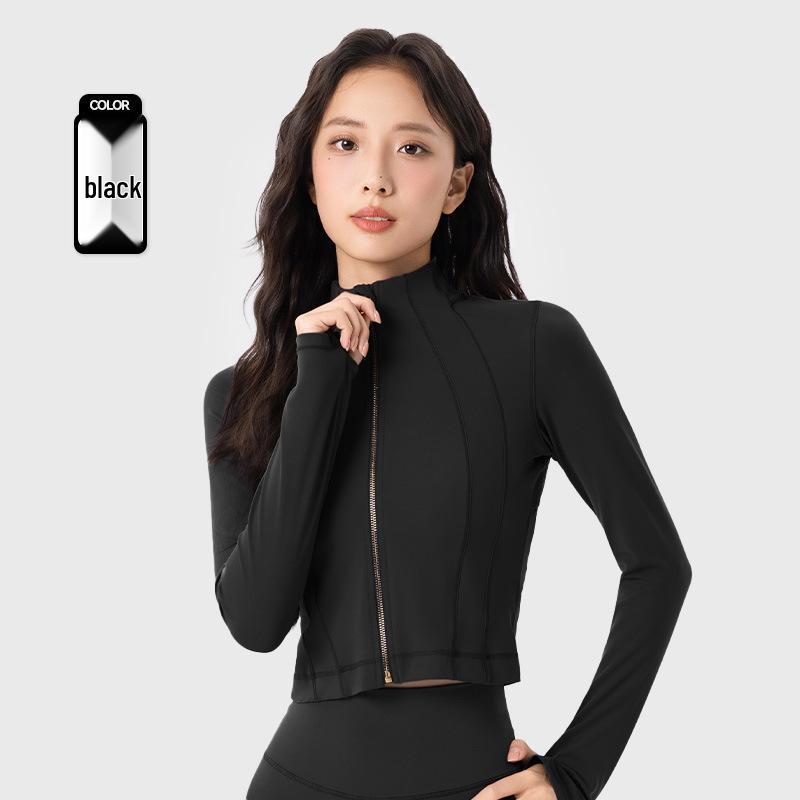 

Women s Windproof Slimming Long Sleeve Yoga Jacket Small