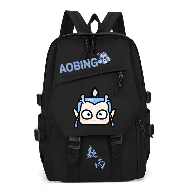 2025 High-value and large-capacity Aobing surrounding Nezha 2 printing leisure students to reduce the burden of schoolbags and backpacks