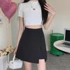 Plus Size British Style High Waist A-Line Split Skirt Pants for Women - Summer 2024