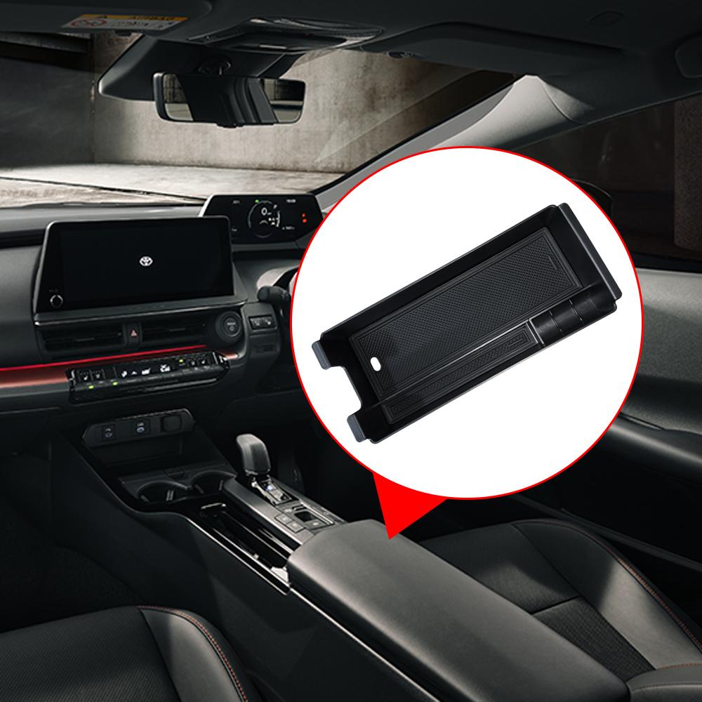 Car Armrest Storage Box Tray for Toyota Prius 2023 2024 Organizer Center Console Stowing Box Case Interior ABS Accessories