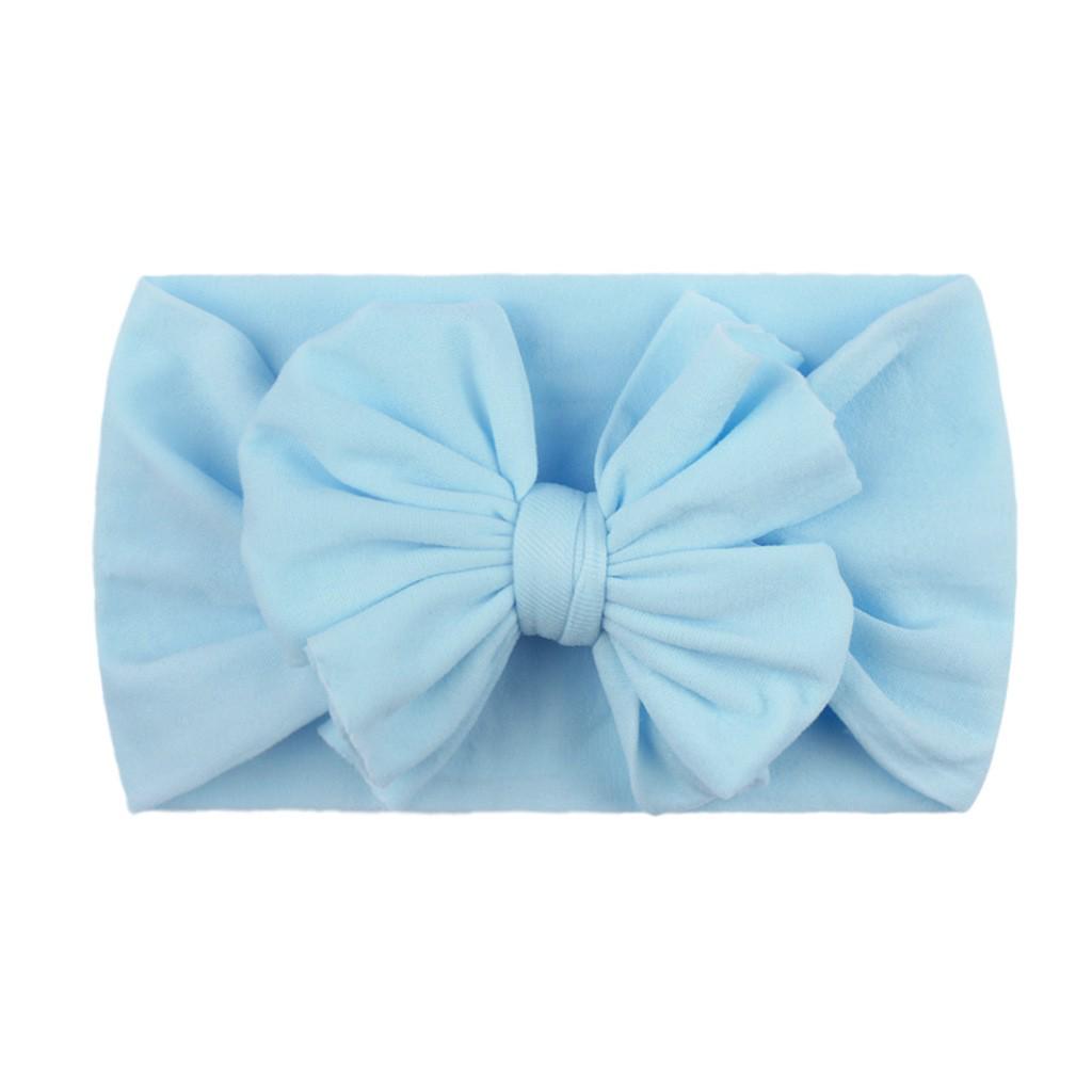 23-Color Baby Nylon Bow Headbands - Double Layer Fashion Headdress