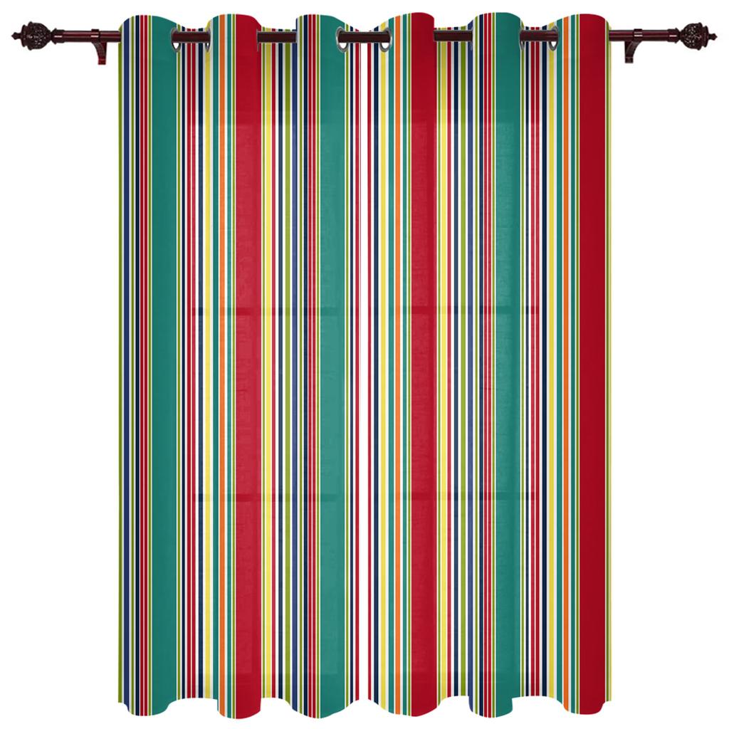 Moderní okenní závěsy Gradient Stripe pro obývací pokoj Ložnice Závěsy Kuchyňské Závěsy Závěsy