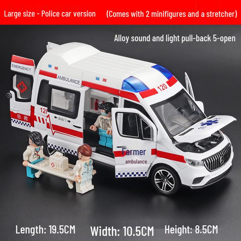 1:24 Ford Raptor Police Car Alloy Pull Back with Light & Sound