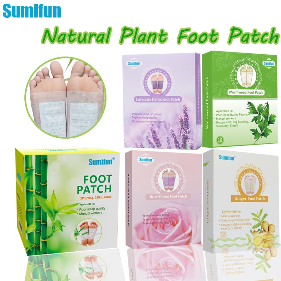 Sumifun 12/50 PCS Lavender Detox Foot Patches Relieving Foot Fatigue Effective Improve Sleep Quality Health Organic Detox Relax Foot Care Tool