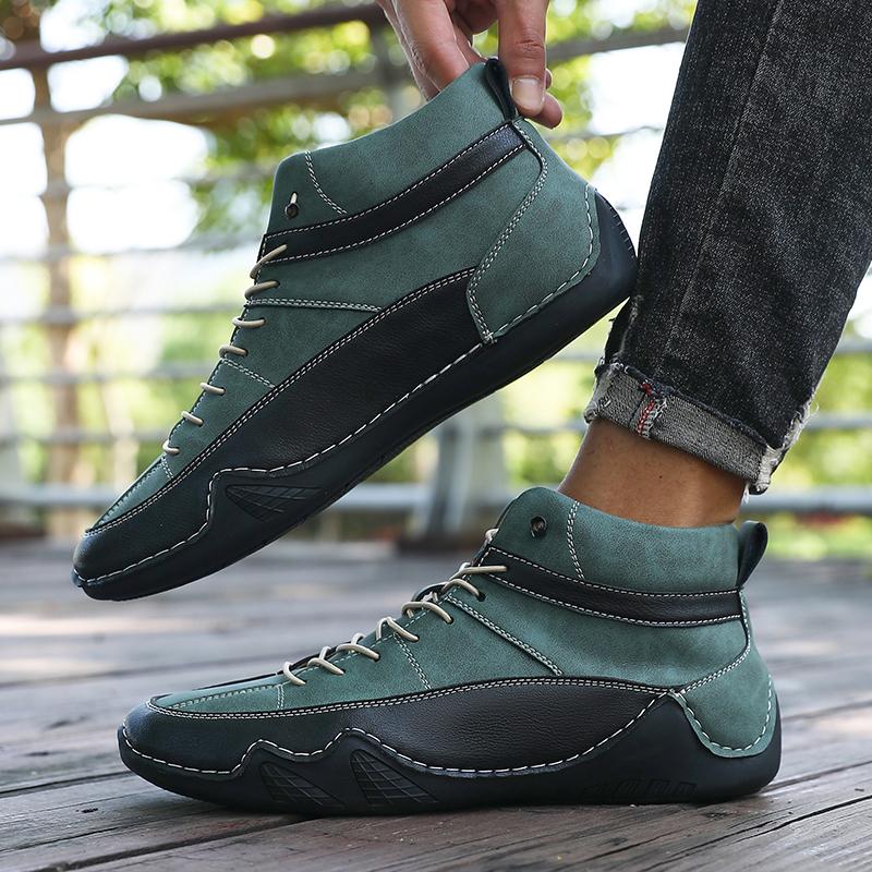Ankle Boots Designer Luxury Brand Retro Lightweight Shock-absorbing Running Shoes Platform Boots Men Boat Shoe Sneakers