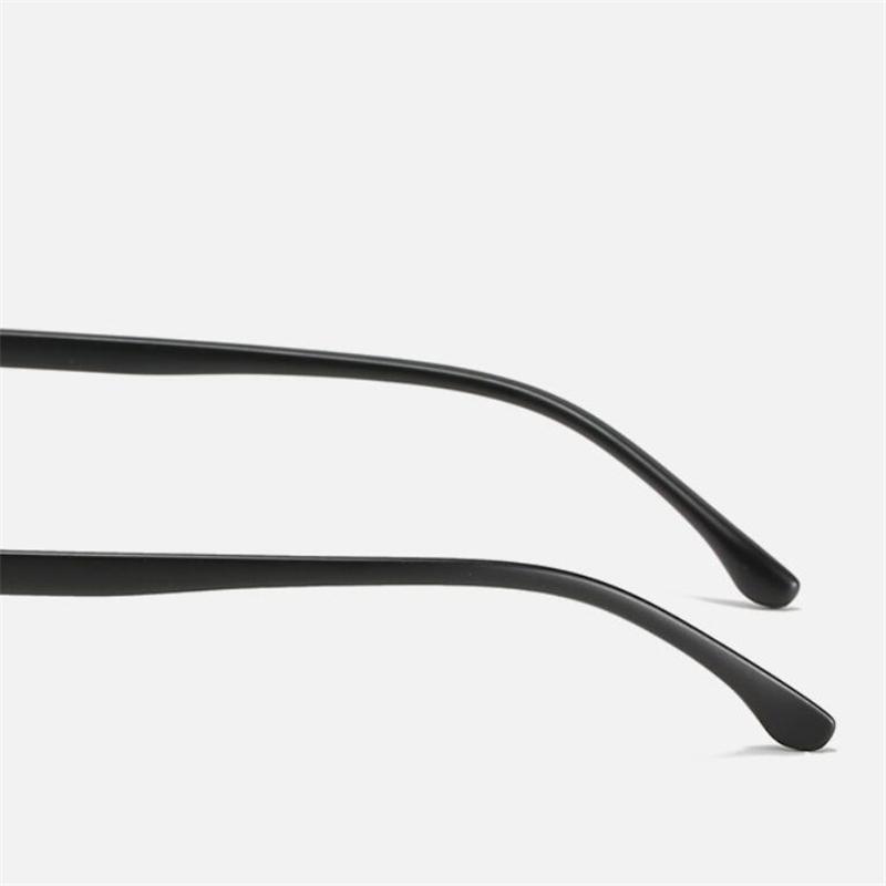 Full Frame Blue Light Blocking Square Prescription Spectacle Women Men Metal Minus Lens Okulary Korekcyjne  0 -0.5 -1.0 To -6.0