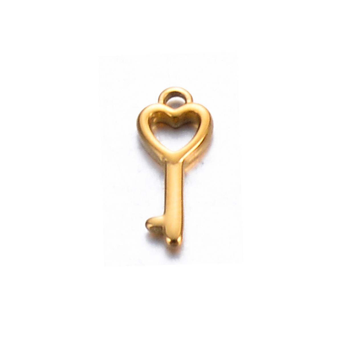 6Pcs/Lot Mini Star Heart Angle wing Charms Stainless Steel Pendant For Necklace Bracelet Anklet Accessories
